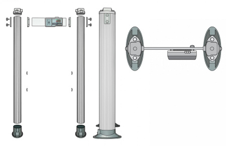 Блокпост РС X 400 MK арочный металлодетектор 