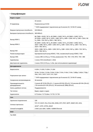 F-NR-232/4 (Аналог DS-7732NI-M4(STD)) 32-х канальный IP-регистратор iFlow
