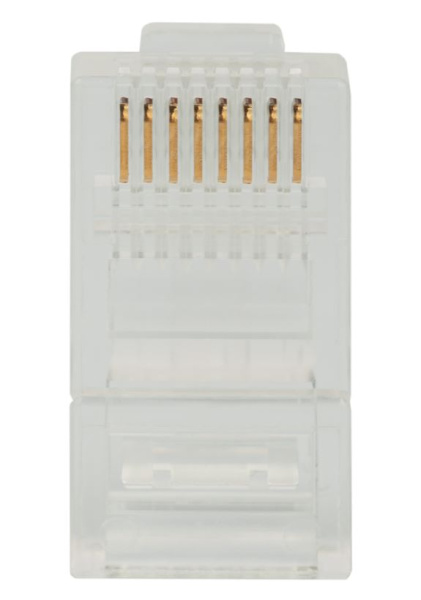 DR-3002 rоннектор (вилка) UTP кат.5e 8P8C универсальная, 15 u", 3 зубца, (100 шт/уп)  Datarex