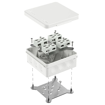 60-0303-9003-FR6.0-4-8-Р коробка огнестойкая разветвительная для о/п двухкомпонентная 60-0303-FR6.0-4-8-Р Е15-Е60 RAL9003 (16 шт/кор) Промрукав