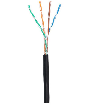 EC-UU004-5E-PE-BK-1 кабель витая пара NETLAN