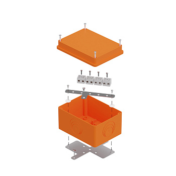 40-0351-FR6.0-8 коробка огнестойкая для о/п 40-0351-FR6.0-8 E15-E120 для о/п RAL2004 150х110х90 (6 шт/кор) Промрукав