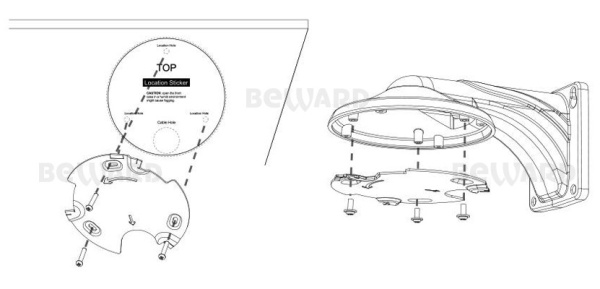 SV2016DVZ (2.7-13.5мм) уличная купольная всепогодная IP-камера видеонаблюдения с встроенным микрофоном Beward