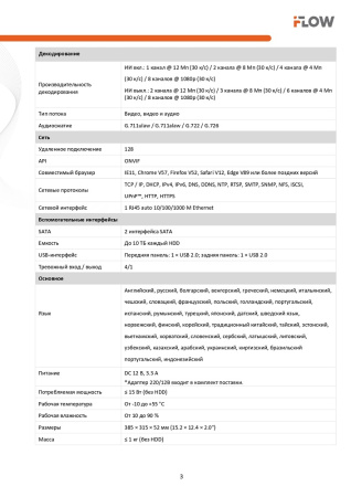 F-NR-208X/2 (Аналог DS-7608NXI-K2(D)(STD)) 8-ми канальный IP-регистратор c технологией SharpSense iFlow