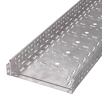 PR16.1240 лоток перфорированный Стандарт HDZ 400х80х3000 (1,0 мм) (6 м/уп) Промрукав