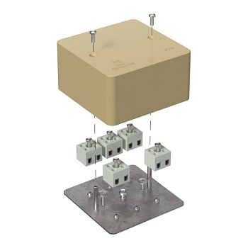 40-0460-1001-FR2.5-10 коробка огнестойкая для кабель-канала 40-0460-FR2.5-10 Е15-Е120 RAL1001 85х85х45 (44 шт/кор) Промрукав