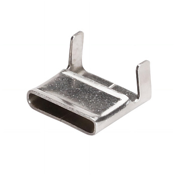 PR08.12707 скрепы бандажные из нержавеющей стали AISI 304 для монтажных лент 16 мм (30 шт/уп) Промрукав