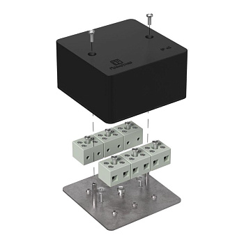 40-0460-9005-FR6.0-12 коробка огнестойкая для кабель-канала 40-0460-FR6.0-12 Е15-Е120 RAL9005 85х85х45 (44 шт/кор) Промрукав