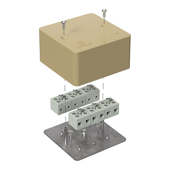 40-0460-1001-FR6.0-12 коробка огнестойкая для кабель-канала 40-0460-FR6.0-12 Е15-Е120 RAL1001 85х85х45 (44 шт/кор) Промрукав