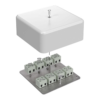 40-0470-FR6.0-16 коробка огнестойкая для кабель-канала 40-0470-FR6.0-16 Е15-Е120 103х103х45 RAL9003 Промрукав (22 шт/кор)