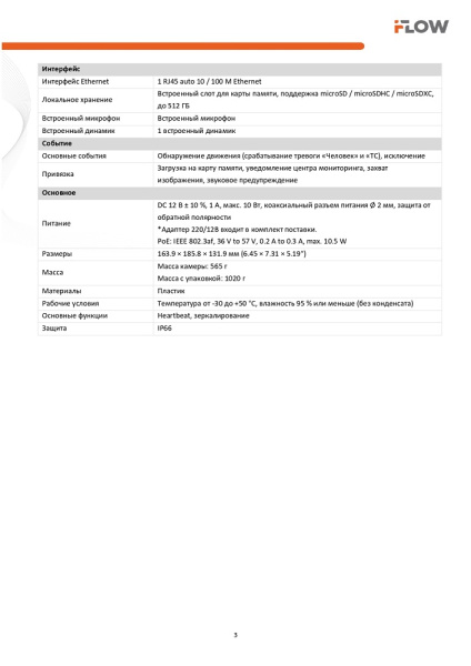 F-IP-1422CI 2Мп поворотная IP-камера с гибридной Smart-подсветкой до 30м iFlow