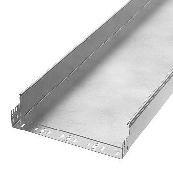 PR16.14090 лоток неперфорированный Профи INOX (AISI 304) 400х100х3000 (2,0 мм) (6 м/уп) Промрукав