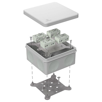 60-0300-7035-FR6.0-4-8-Р коробка огнестойкая разветвительная для о/п двухкомпонентная 60-0300-FR6.0-4-8-Р Е15-Е60 RAL7035 (14 шт/кор) Промрукав
