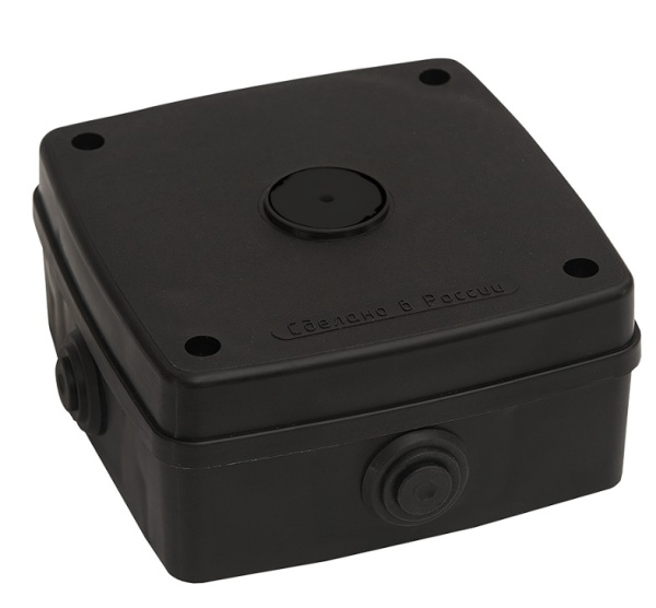 МК-1 PRO (черная) монтажная коробка для установки и подключения уличных видеокамер SLT