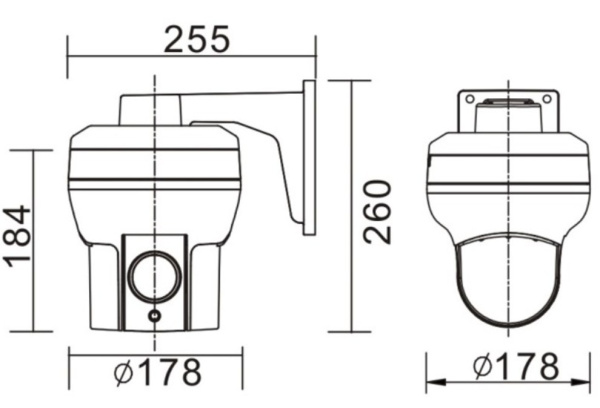 B56-30R уличная поворотная всепогодная IP-камера видеонаблюдения Beward