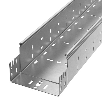 PR16.13409 лоток перфорированный Профи INOX (AISI 304) 150х100х3000 (2,0 мм) (6 м/уп) Промрукав