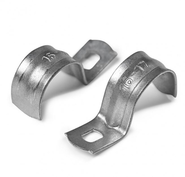 850-026 скоба металлическая однолапковая 25-26 мм под анкер (100 шт/уп) ПожТехКабель PTK-Accessories 